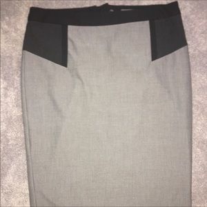 Donna Rico Gray/Black A-Line skirt w/lining